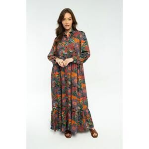 NEW BRITON COURT dakota maxi dress in navagio bay